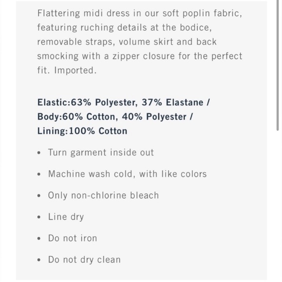 NWT ABERCROMBIE & FITCH Floral Poplin Convertible Strapless Midi Dress L - Picture 6 of 14